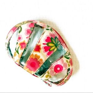 Vera Bradley Folkloric Seashell Vinyl Cosmetic Bag